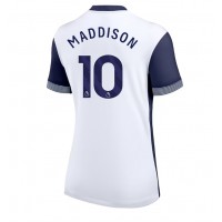 Camiseta Tottenham Hotspur James Maddison #10 Primera Equipación Replica 2024-25 para mujer mangas cortas